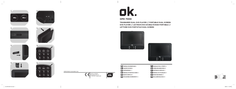 Page 1 de la notice Manuel utilisateur OK OPD 700D