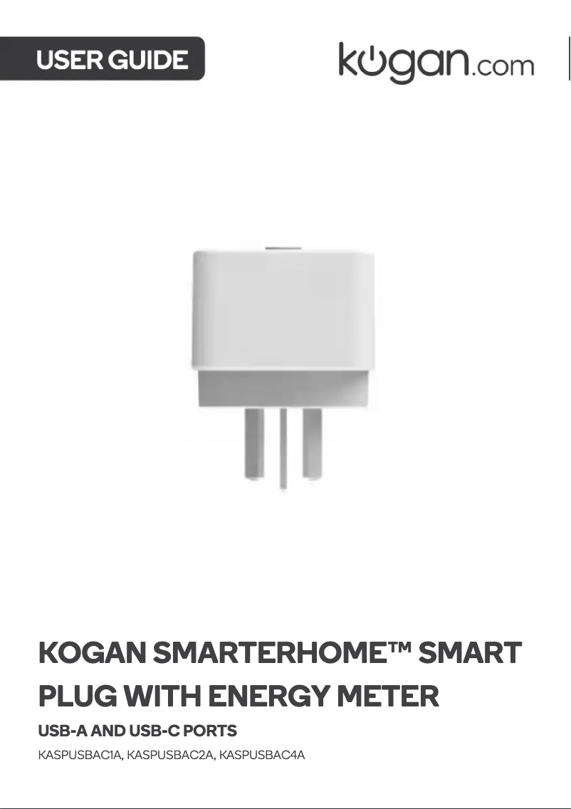 Page n°1 - Manuel utilisateur Kogan KASPUSBAC2A