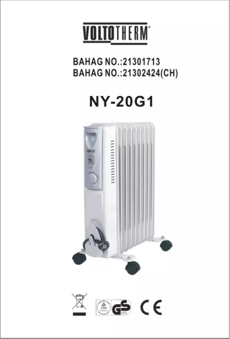 Page n°1 - Manuel utilisateur Voltotherm NY-20G1