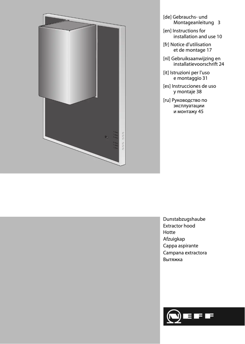 Page 1 de la notice Manuel utilisateur Neff D99L10N0