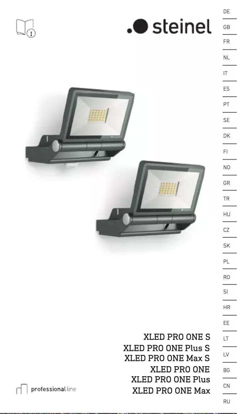 Page 1 of the manual User Manual Steinel XLED PRO ONE S