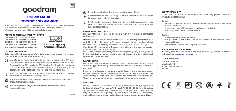 Image de la première page du manuel de l'appareil IRP-3600D4V64L17S/8G