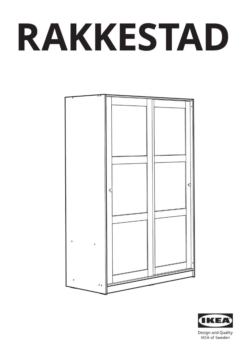 Página 1 del manual Manual de usuario Ikea RAKKESTAD 604.537.67