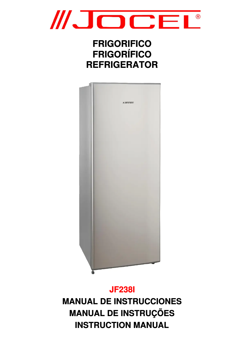 Image de la première page du manuel de l'appareil JF238I