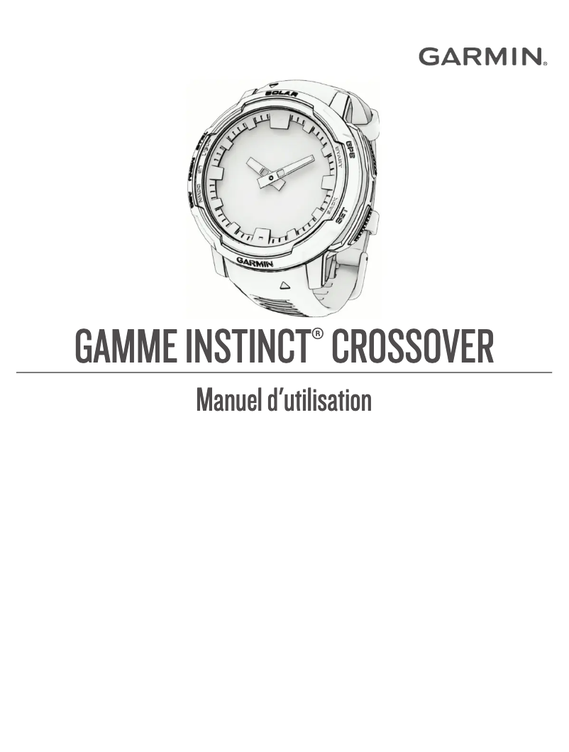 Página 1 del manual Manual de usuario Garmin Instinct Crossover
