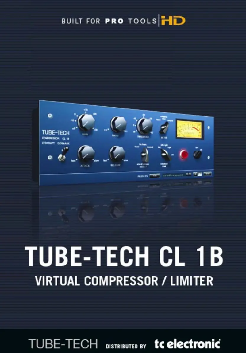Page n°1 - Manuel utilisateur TC Electronic Tube-Tech CL 1B TDM