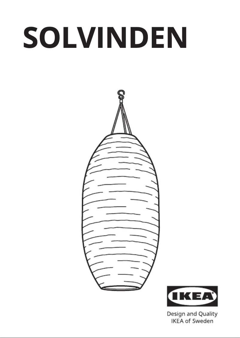 Image de la première page du manuel de l'appareil SOLVINDEN 605.145.01