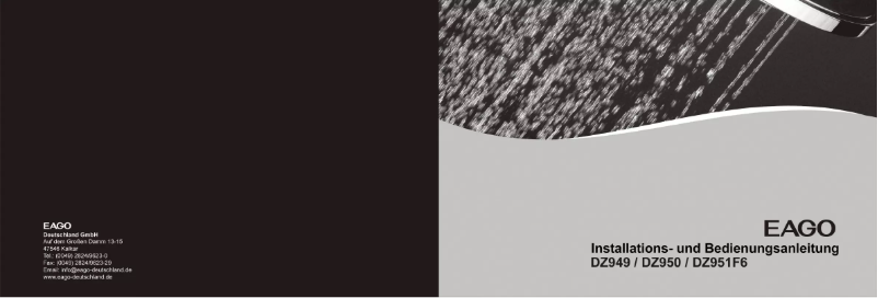 Page n°1 - Manuel utilisateur Eago DZ951F6