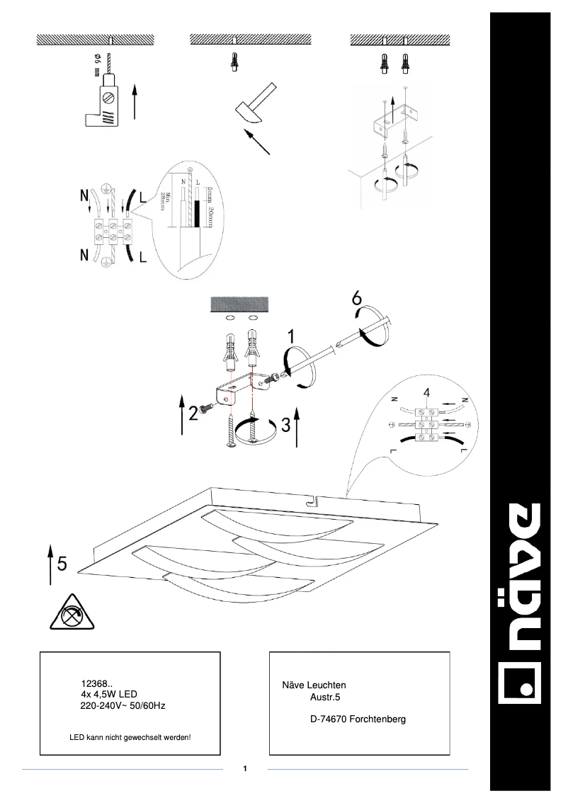 Image de la première page du manuel de l'appareil Chur