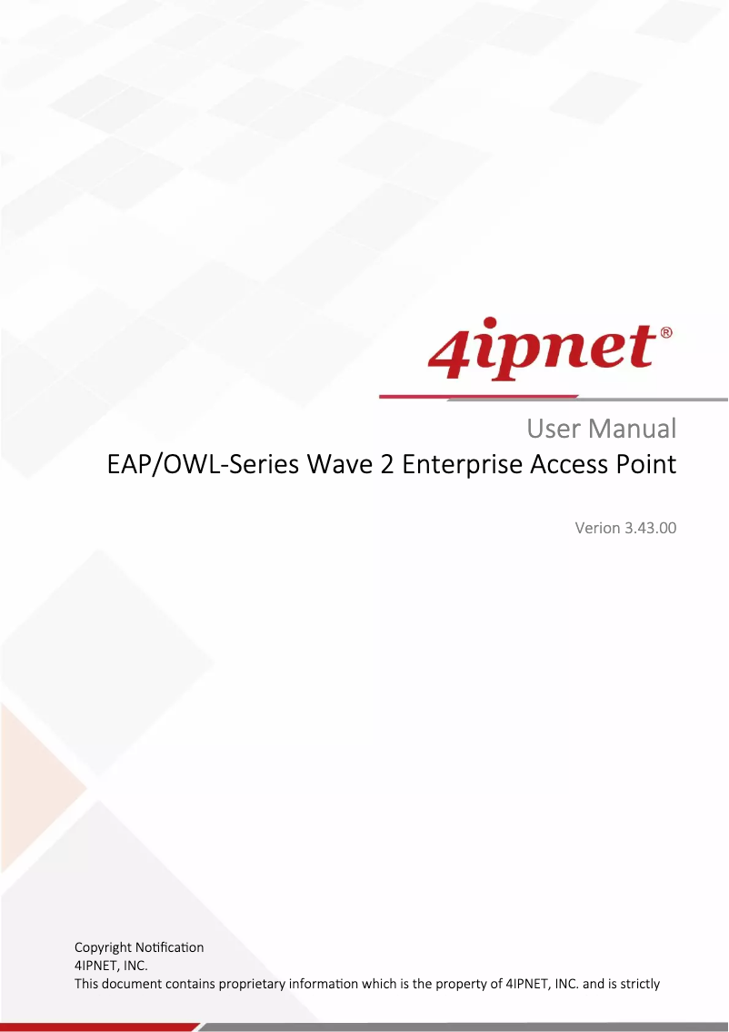 Página 1 del manual Manual de usuario 4ipnet OWL300