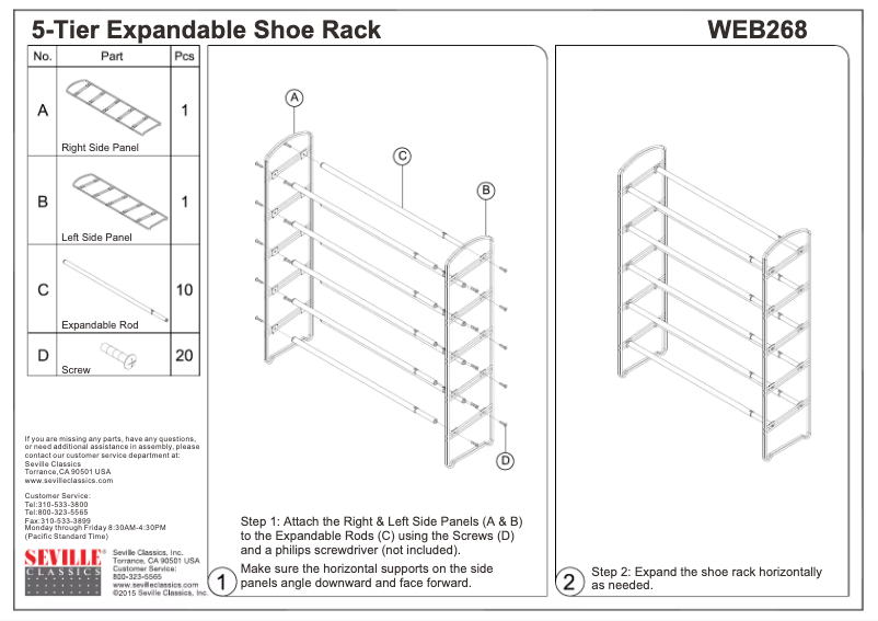 Page n°1 - Manuel utilisateur Seville Classics WEB268