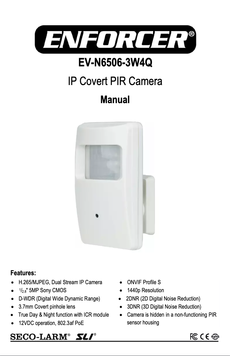 Image de la première page du manuel de l'appareil EV-N6506-3W4Q