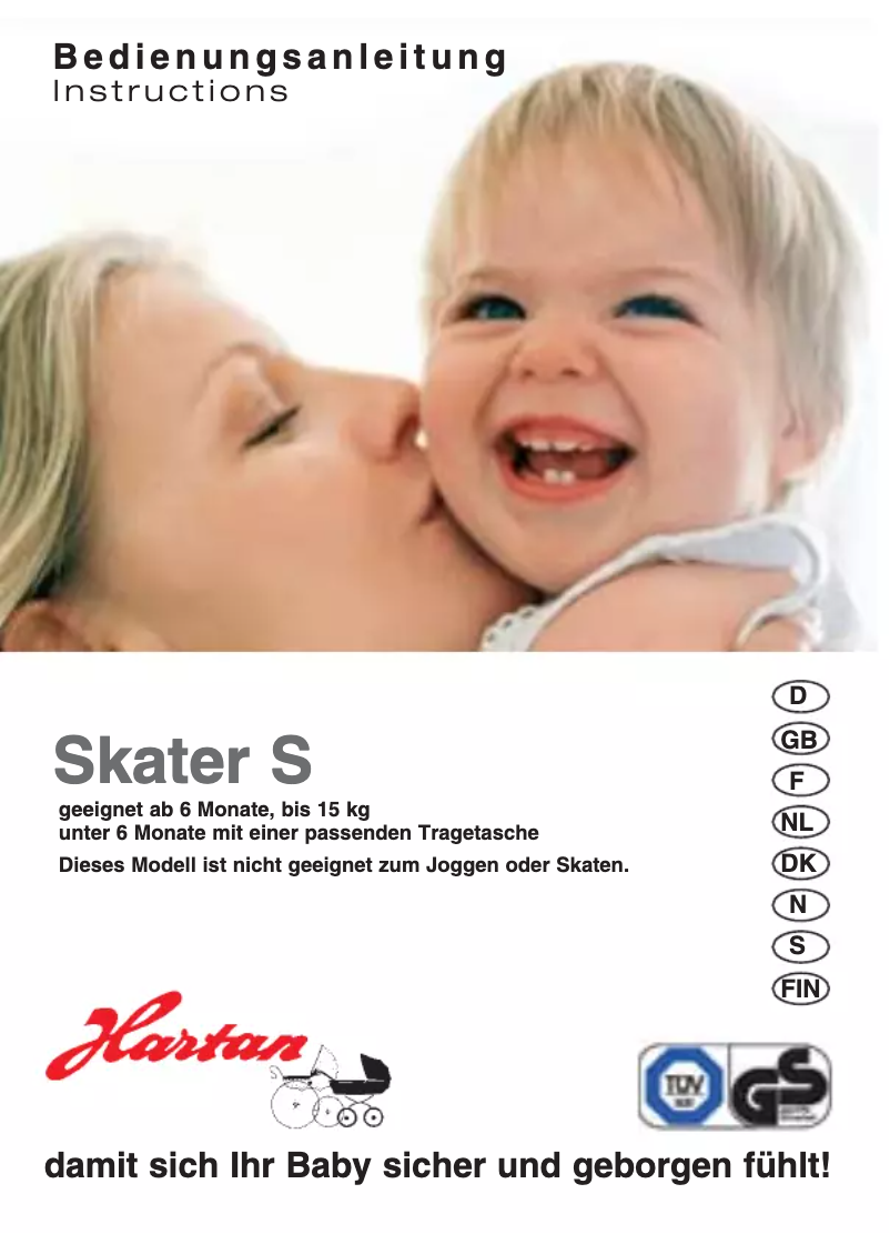 Page 1 de la notice Manuel utilisateur Hartan Skater S