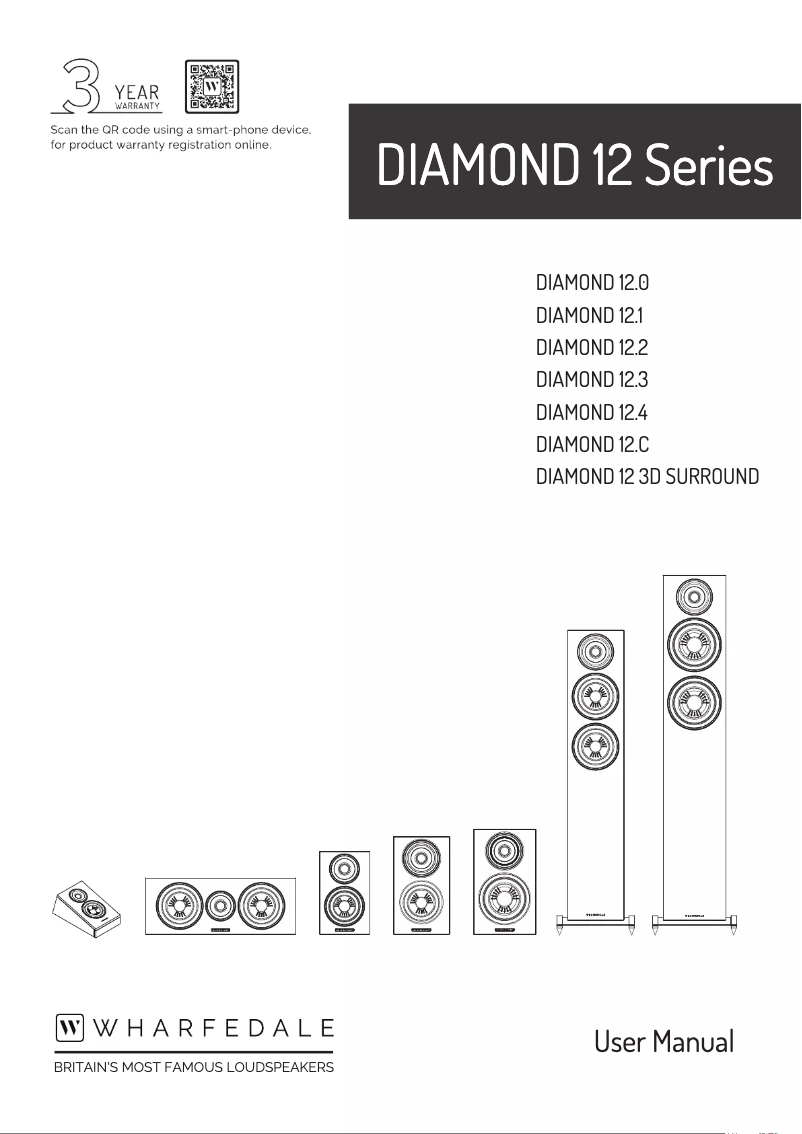 Page 1 de la notice Manuel utilisateur Wharfedale Diamond 12 3D