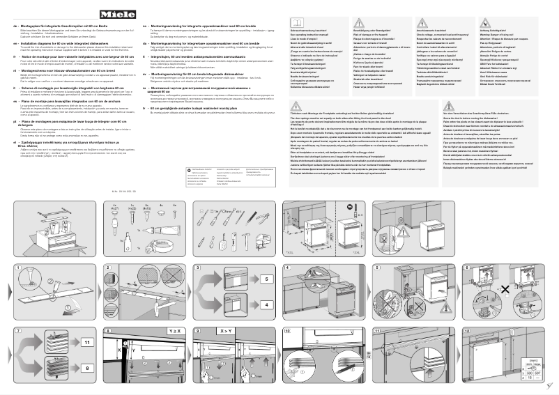 Page 1 of the manual User Manual Miele G 4910 SCi