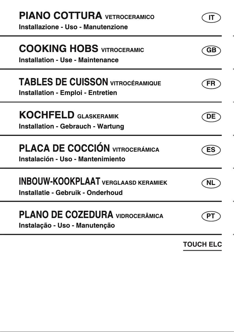 Page 1 de la notice Manuel utilisateur Candy CH64DCC SASO