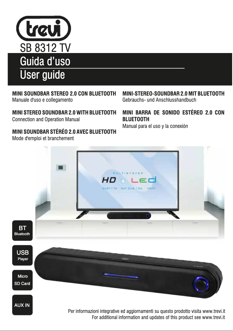 Page 1 of the manual User Manual Trevi SB 8312 TV
