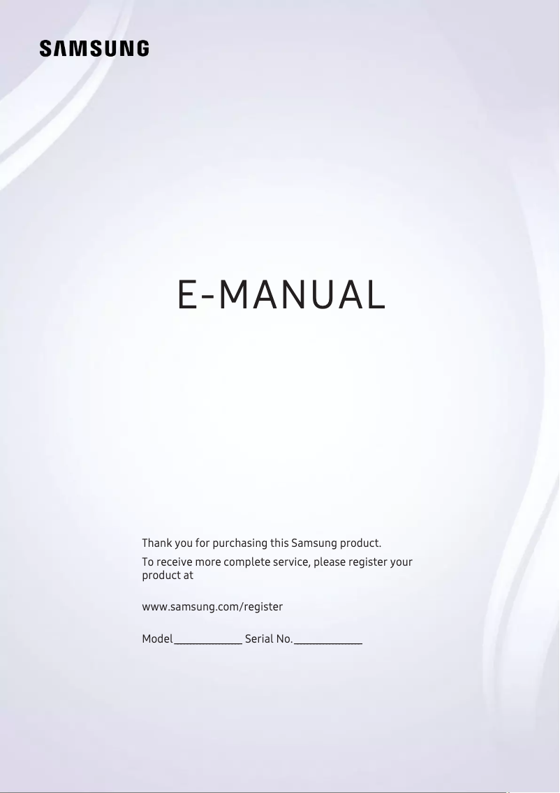 Page n°1 - Manuel utilisateur Samsung UA40KU6000