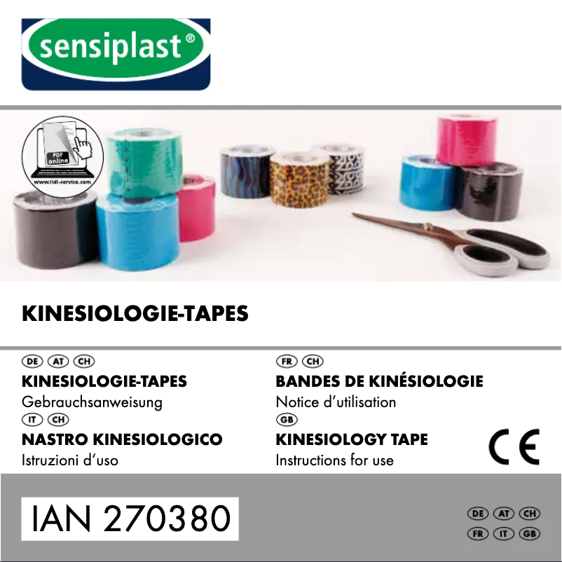 Page n°1 - Manuel utilisateur Sensiplast IAN 317349