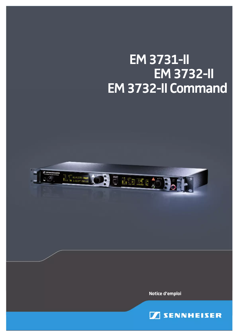 Page n°1 - Manuel utilisateur Sennheiser EM 3732-II