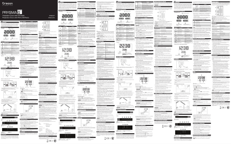 Page n°1 - Manuel utilisateur Oregon Scientific RRM222P-BK