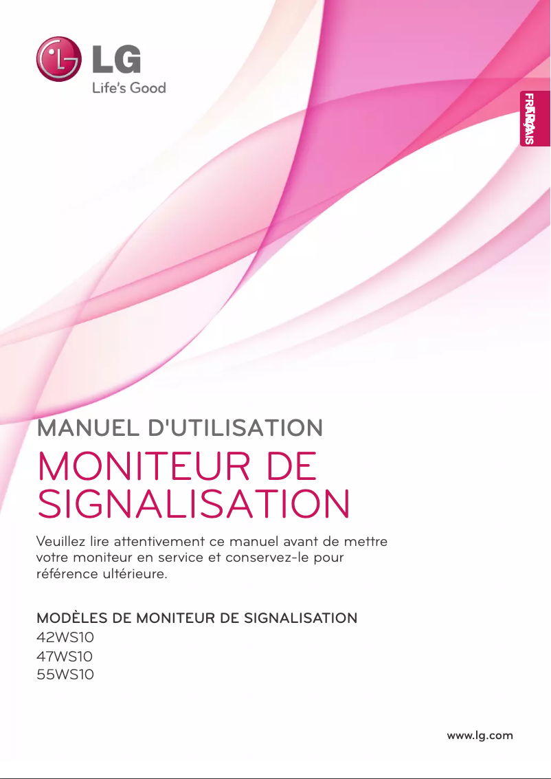 Page n°1 - Manuel utilisateur LG 42WS10