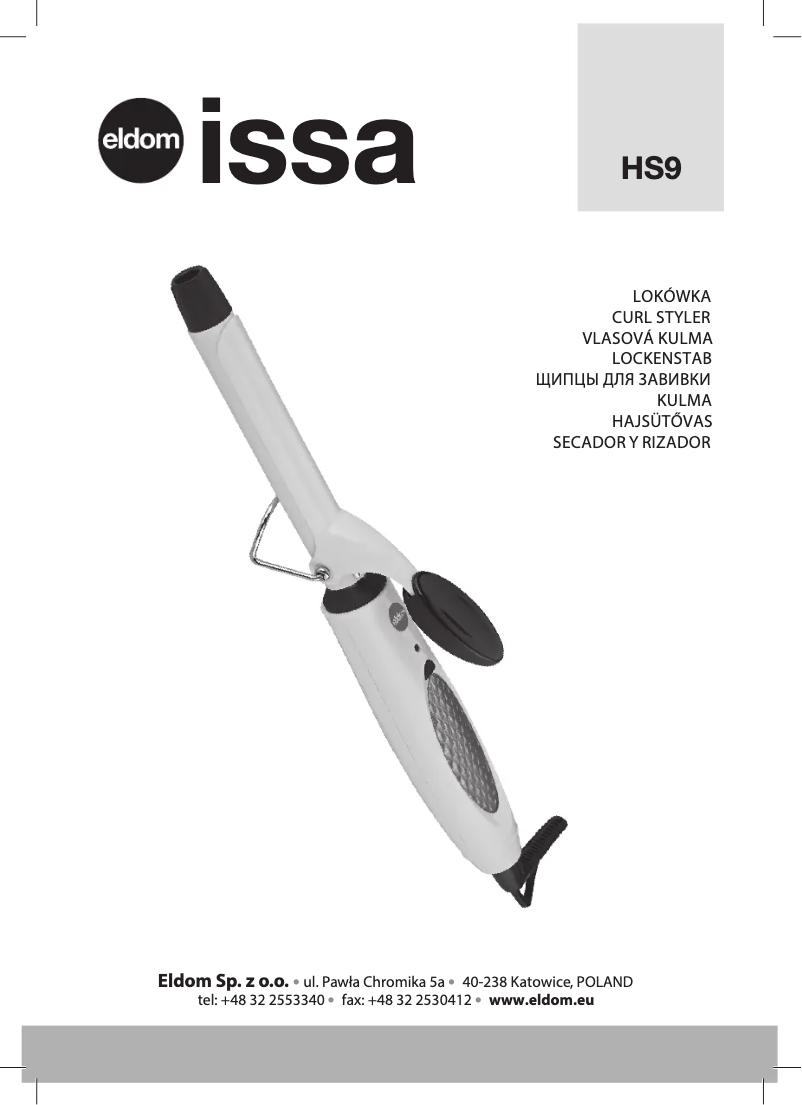 Image de la première page du manuel de l'appareil Issa HS9