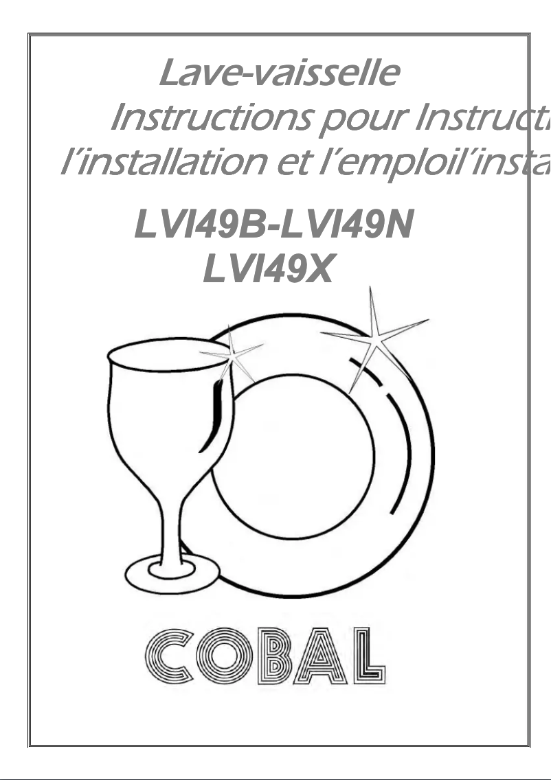 Page 1 de la notice Manuel utilisateur Cobal LVI49N