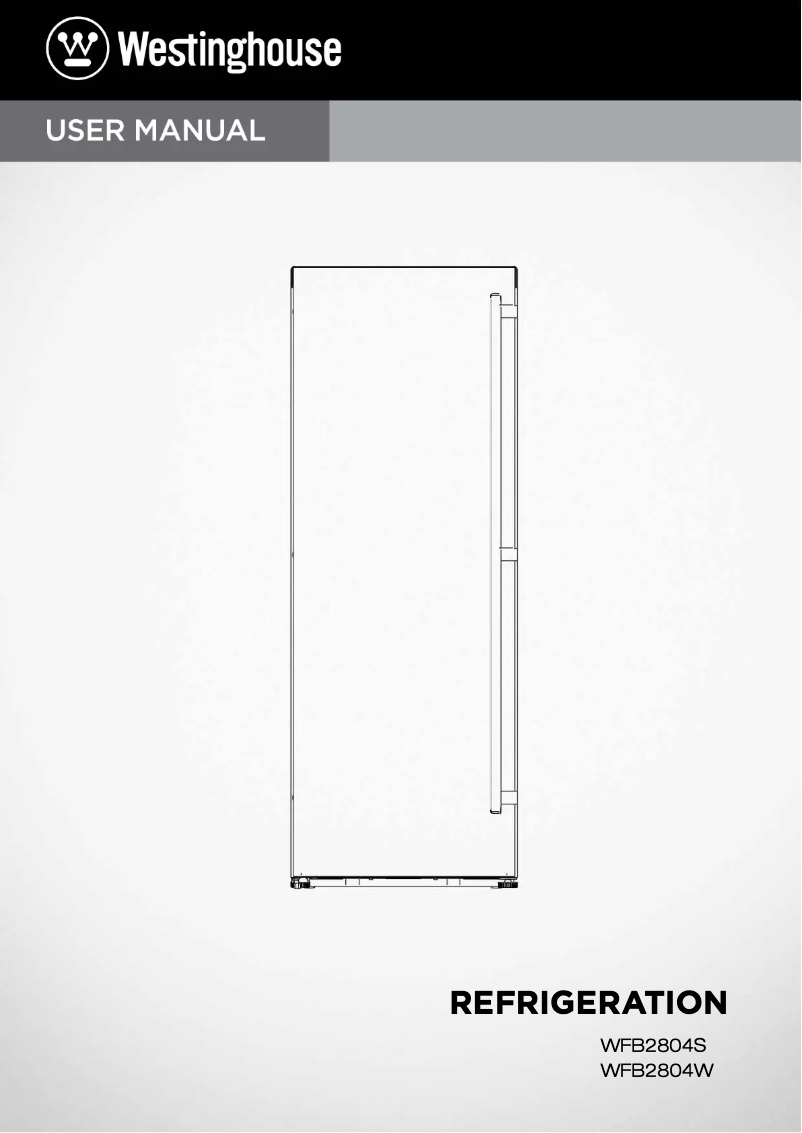 Page 1 de la notice Manuel utilisateur Westinghouse WFB2804SA
