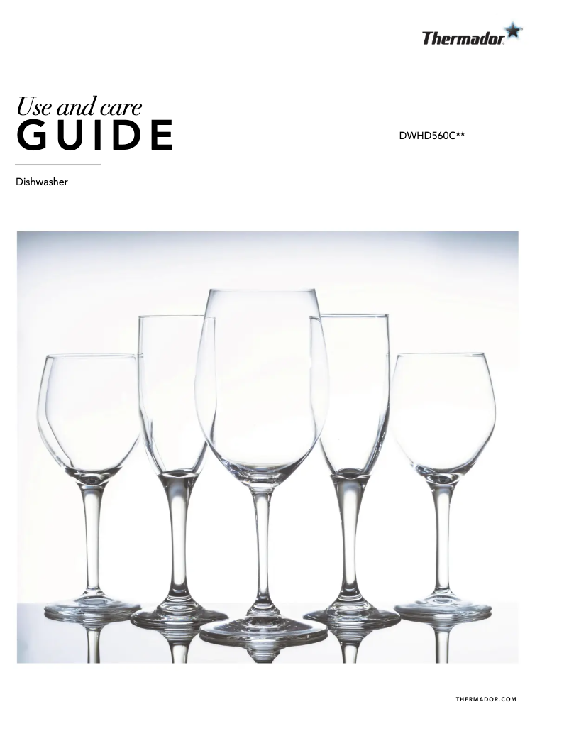 Page n°1 - Manuel utilisateur Thermador DWHD560CFM