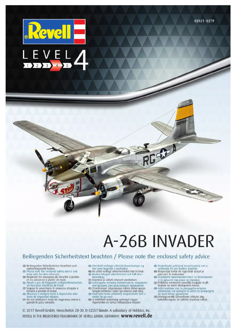 Page n°1 - Manuel utilisateur Revell A-26B Invader