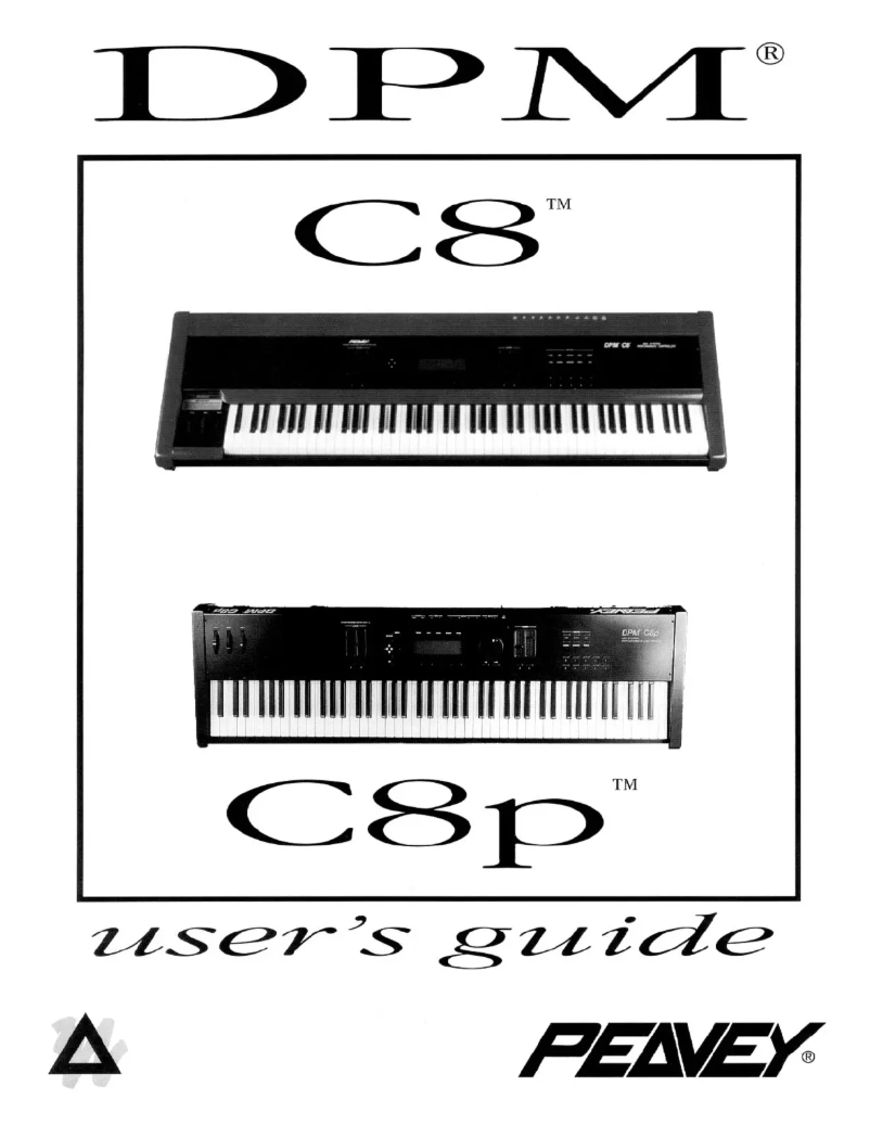 Page n°1 - Manuel utilisateur Peavey DPM C8