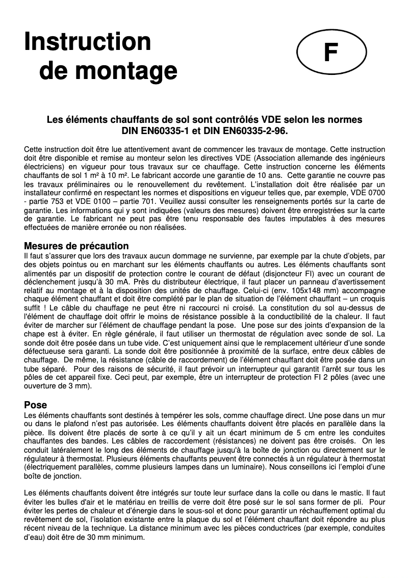 Page 1 de la notice Manuel utilisateur Arnold Rak FH P 2160i