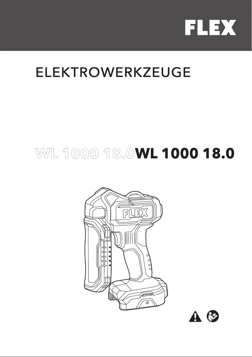 Page 1 de la notice Manuel utilisateur Flex WL 1000 18.0