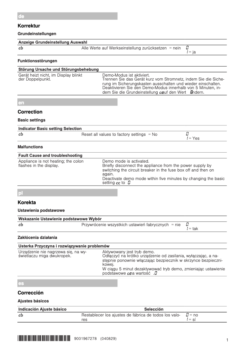 Page n°1 - Manuel utilisateur Siemens HB372G0S3