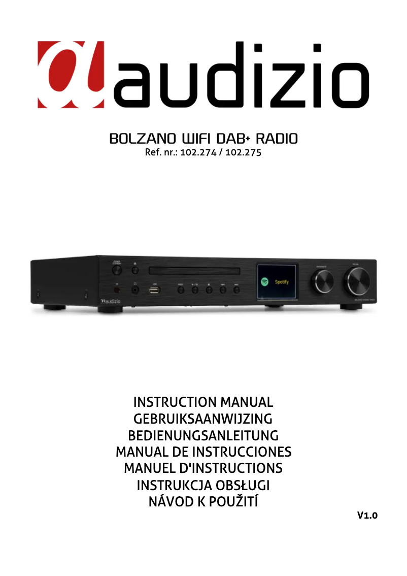 Page n°1 - Manuel utilisateur Audizio Bolzano