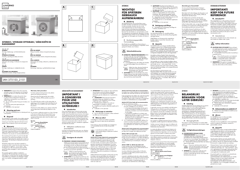 Page n°1 - Manuel utilisateur Livarno Lux IAN 375103