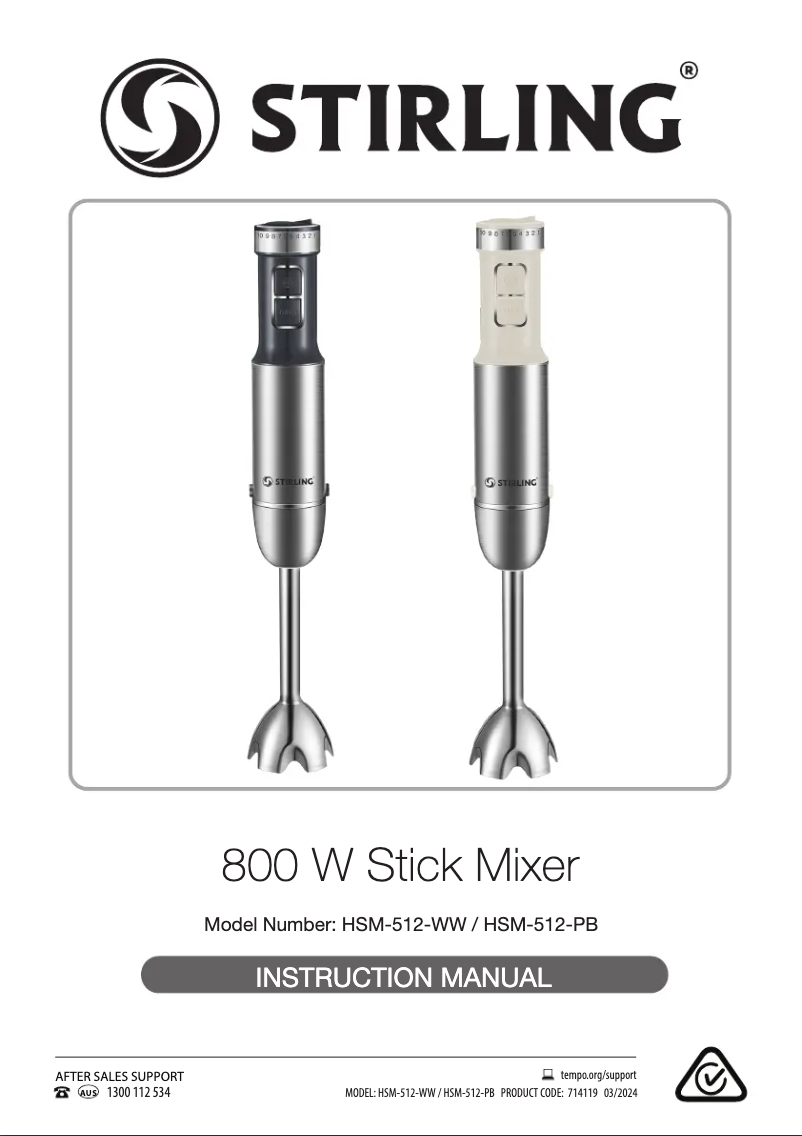 Image de la première page du manuel de l'appareil HSM-512