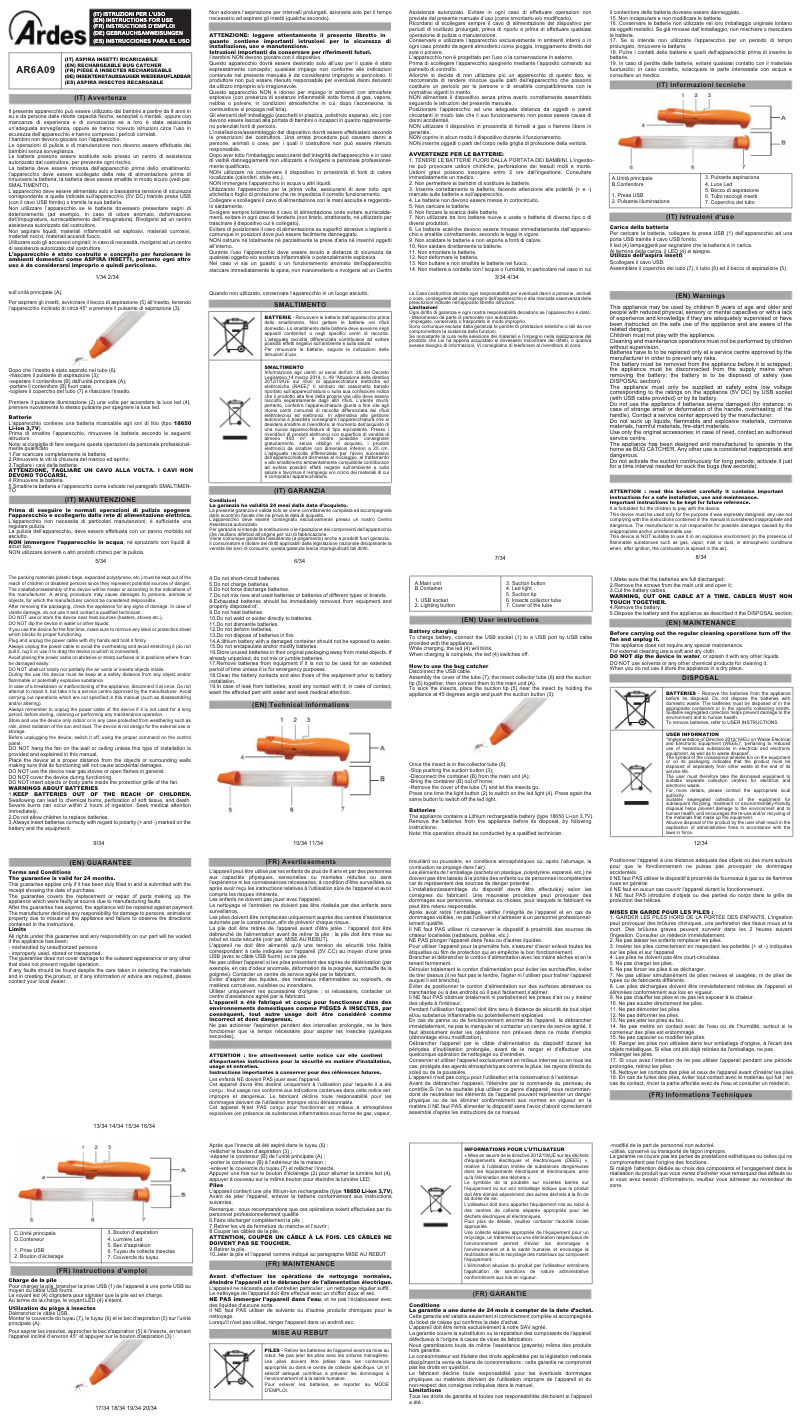 Image de la première page du manuel de l'appareil AR6A09
