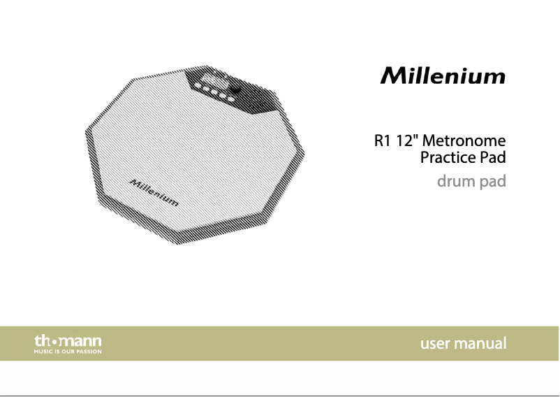 Page 1 de la notice Manuel utilisateur Millenium R1
