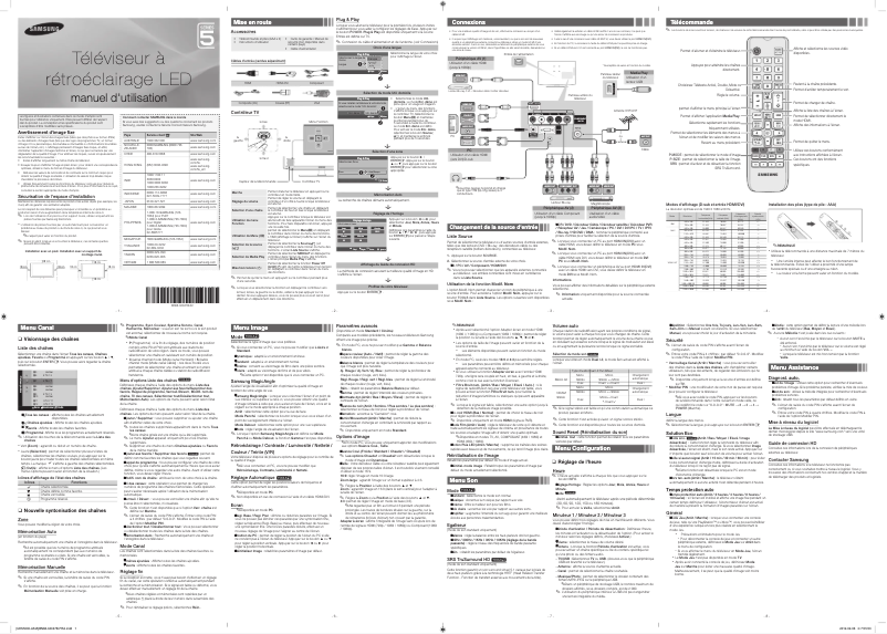 Image de la première page du manuel de l'appareil UA46EH5000R