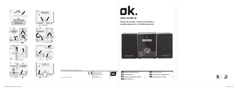 Image de la première page du manuel de l'appareil OMH 470BT-B