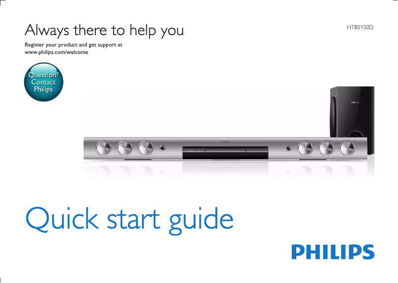 Image de la première page du manuel de l'appareil HTB5150D