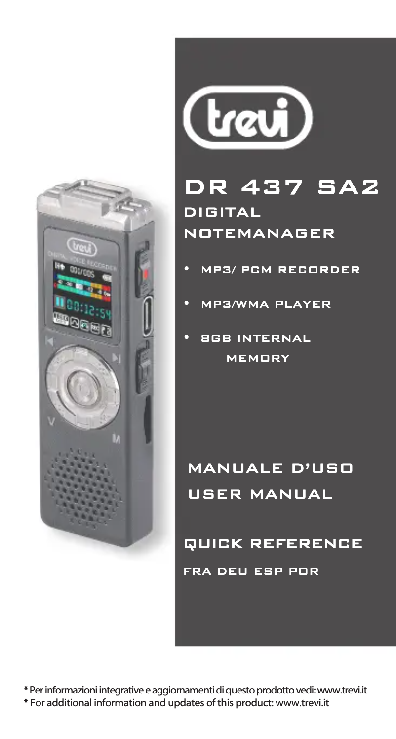 Image de la première page du manuel de l'appareil DR 437 SA2