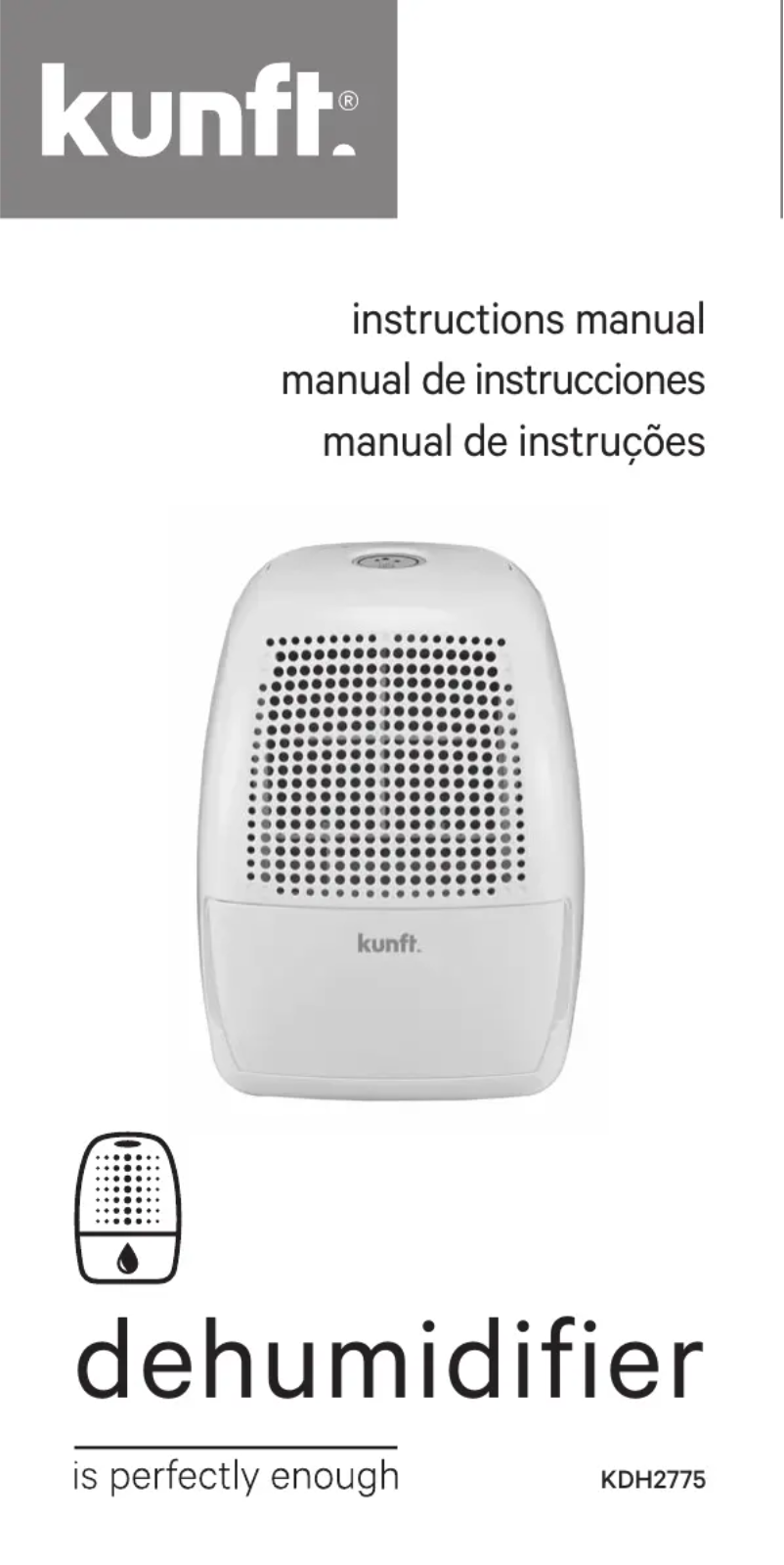 Page n°1 - Manuel utilisateur Kunft KDH2775