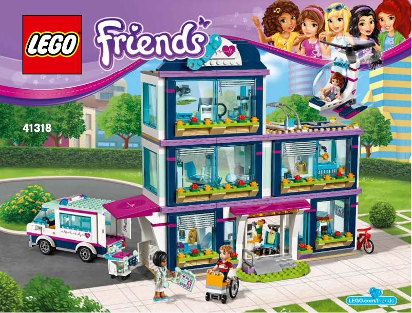 Page 1 de la notice Consignes visuelles Lego Friends 41318
