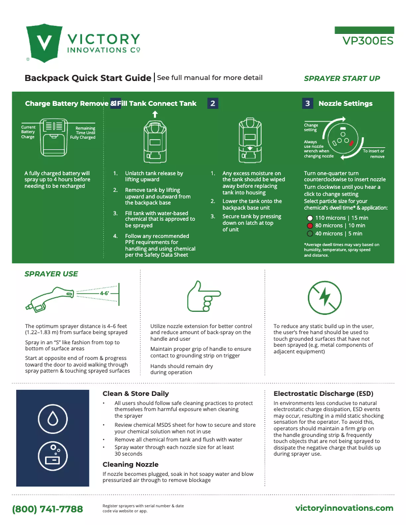 Image de la première page du manuel de l'appareil VP300ESK