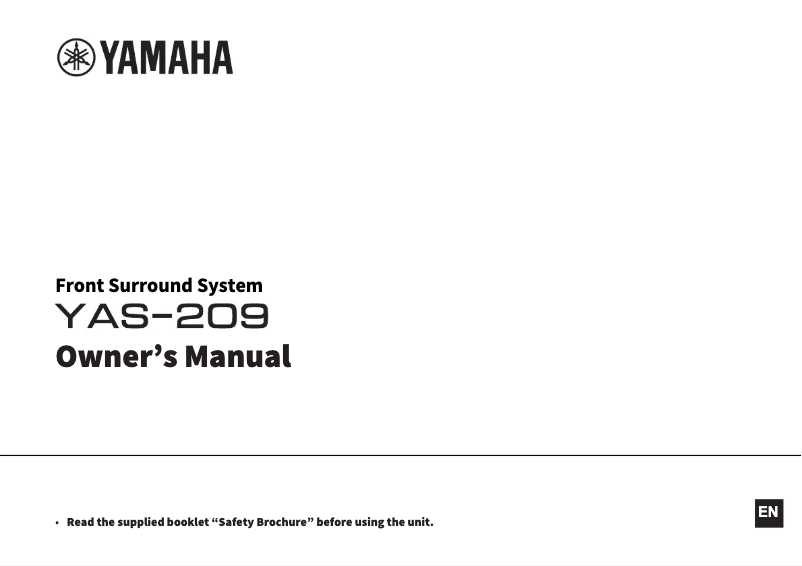 Page 1 de la notice Manuel utilisateur Yamaha ATS-2090