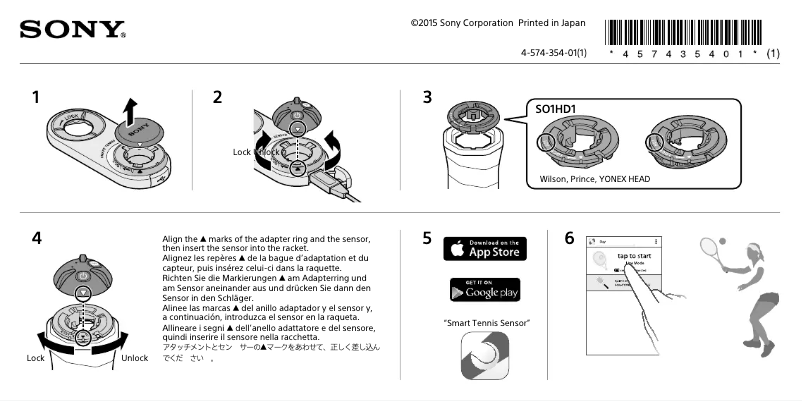 Page n°1 - Guide d'installation Sony SSE-TN1W