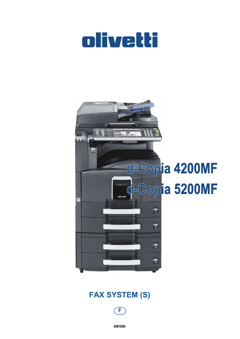 Image de la première page du manuel de l'appareil d-Copia 5200MF